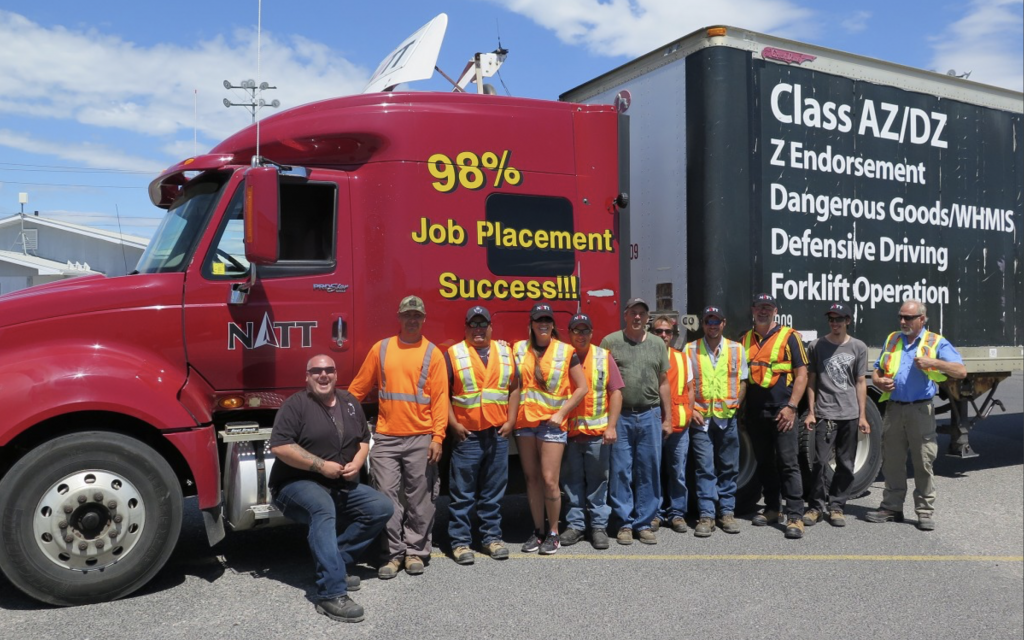 truck driving school graduates NATT Sudbury